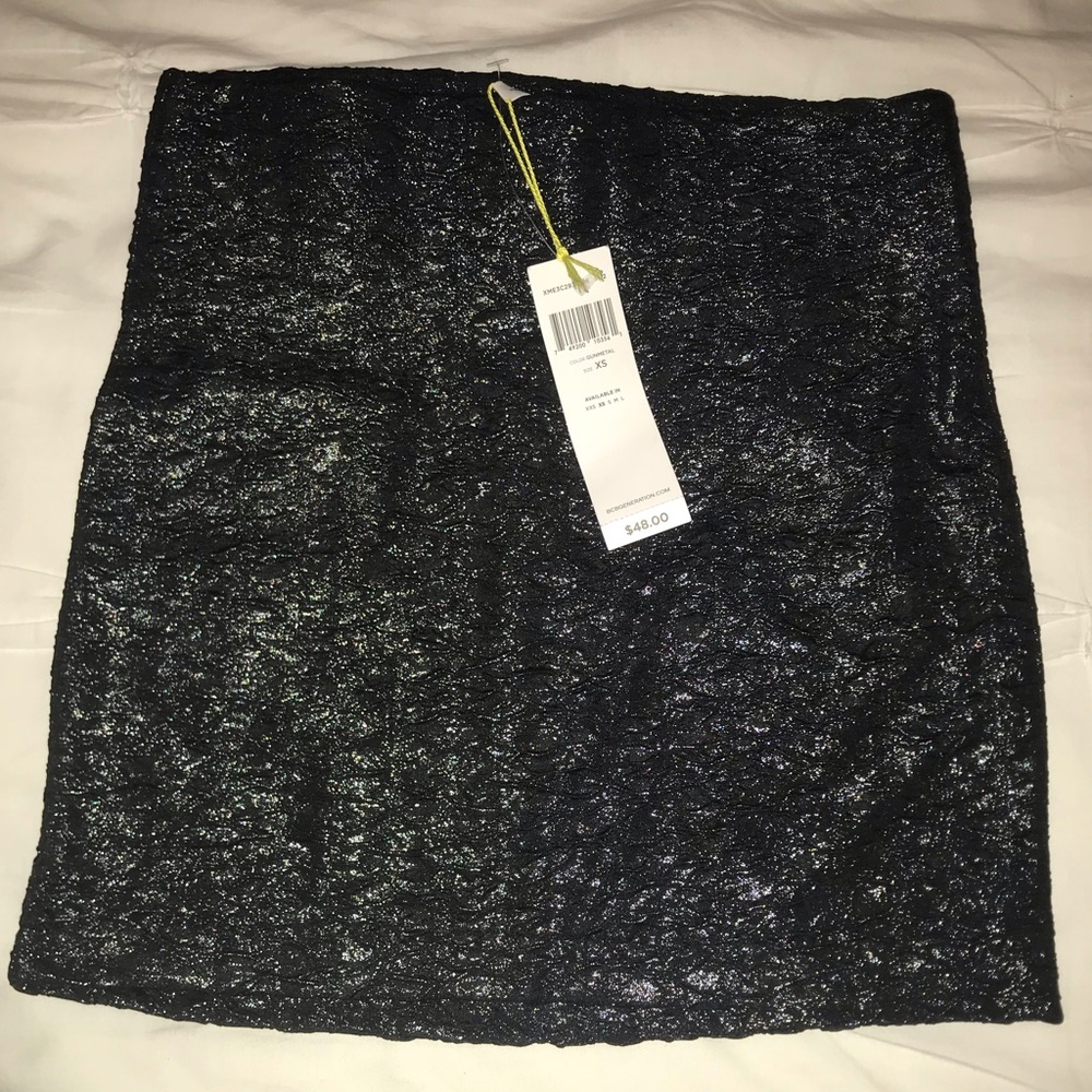 BCBGeneration black and silver skirt